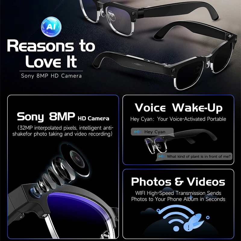 W630 HeyCyan AI Voice Wake-Up  - đánh giá và giá Photographic Memory